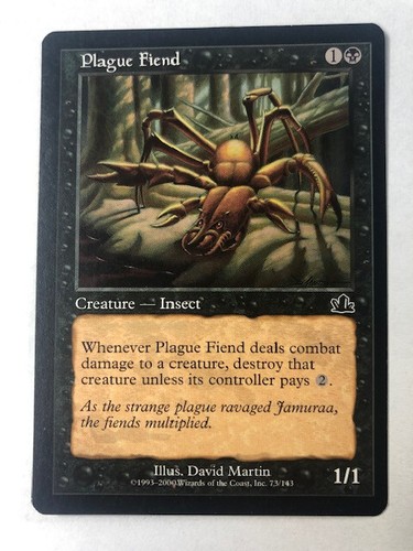 Carte magic plague fiend - carte,